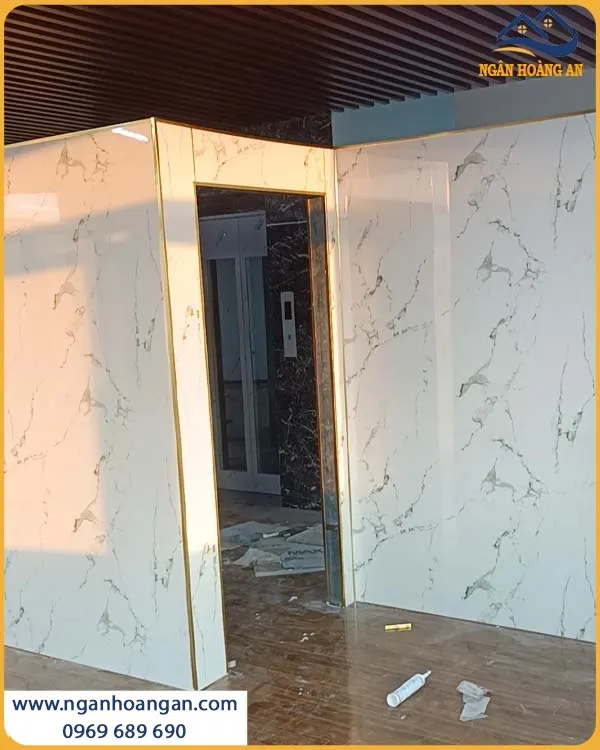 Ốp Tường PVC Giả Đá Kosmos Cho Nhà Ở Điểm Nhấn Cho Không Gian